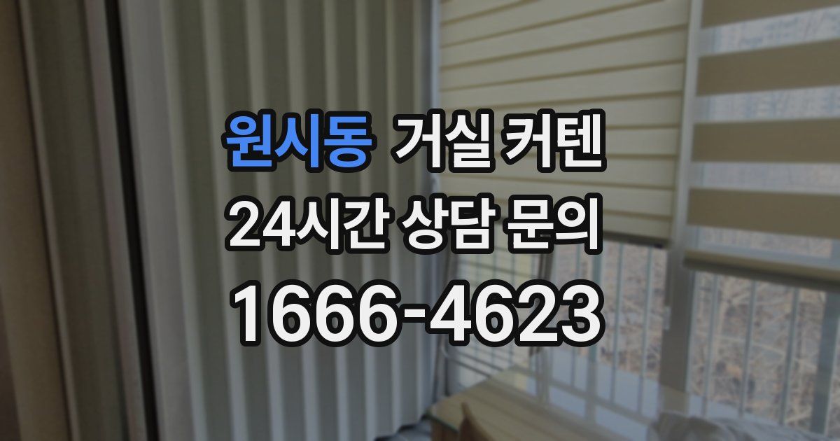 원시동 거실 커텐