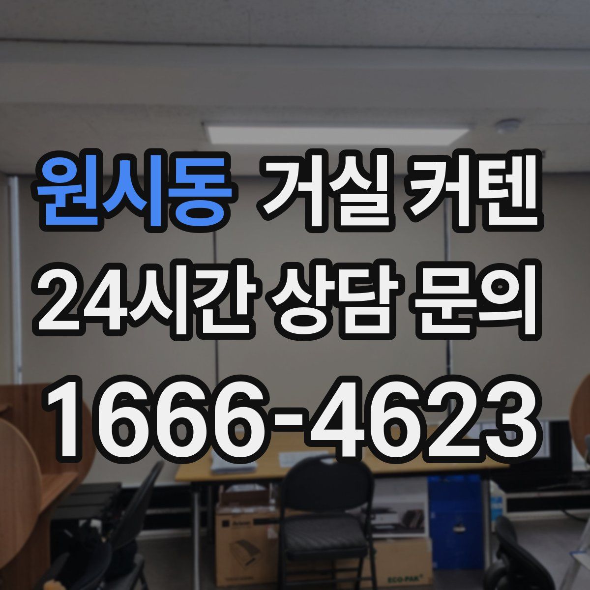 원시동 거실 커텐