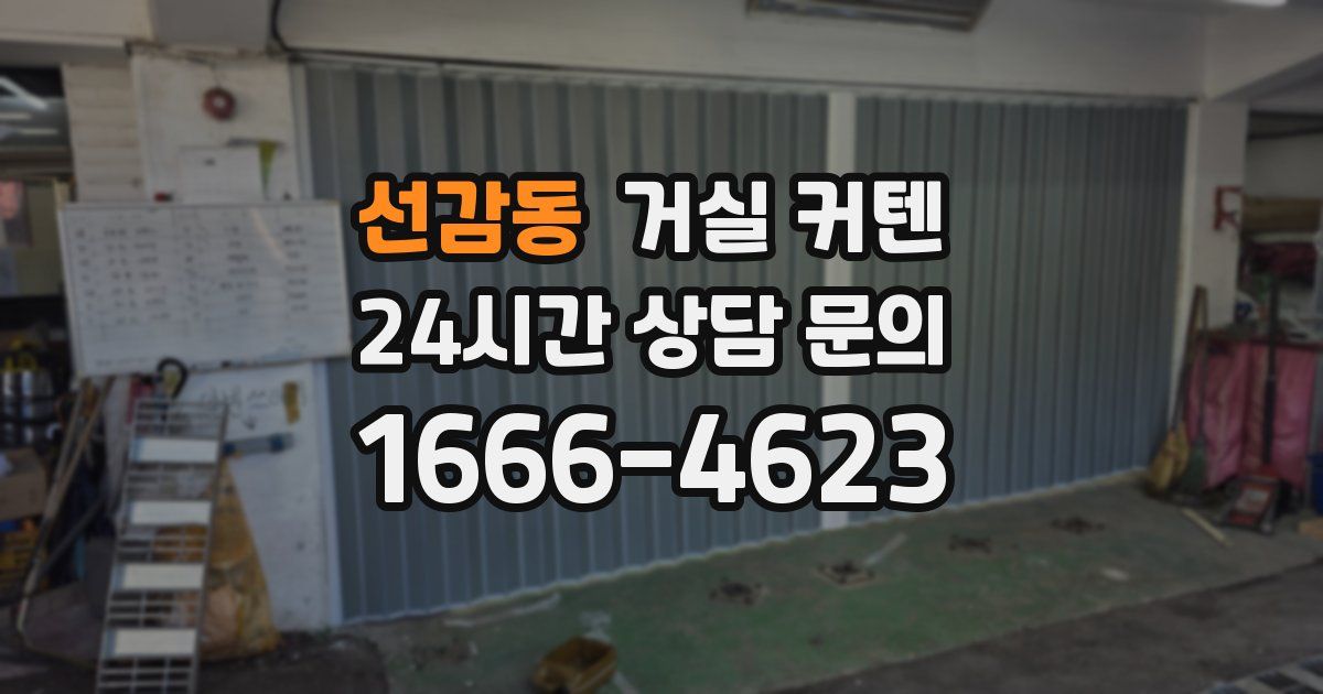 선감동 거실 커텐
