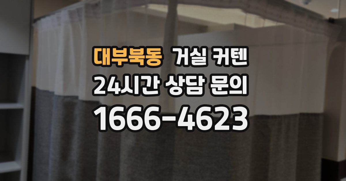 대부북동 거실 커텐