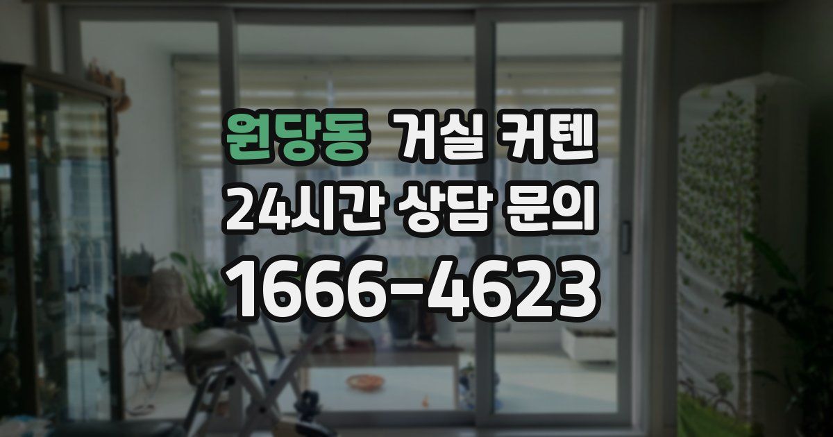 원당동 거실 커텐