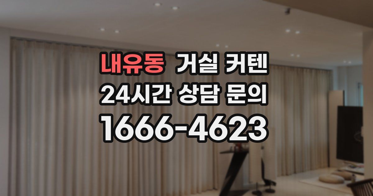 내유동 거실 커텐