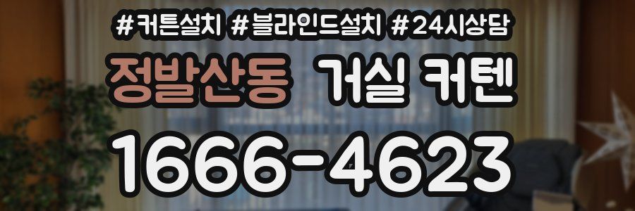 정발산동 거실 커텐