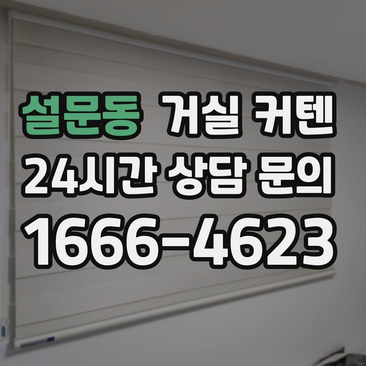 설문동 거실 커텐