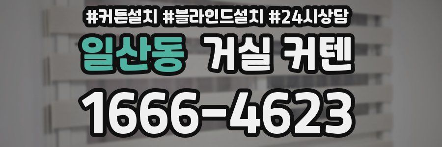 일산동 거실 커텐