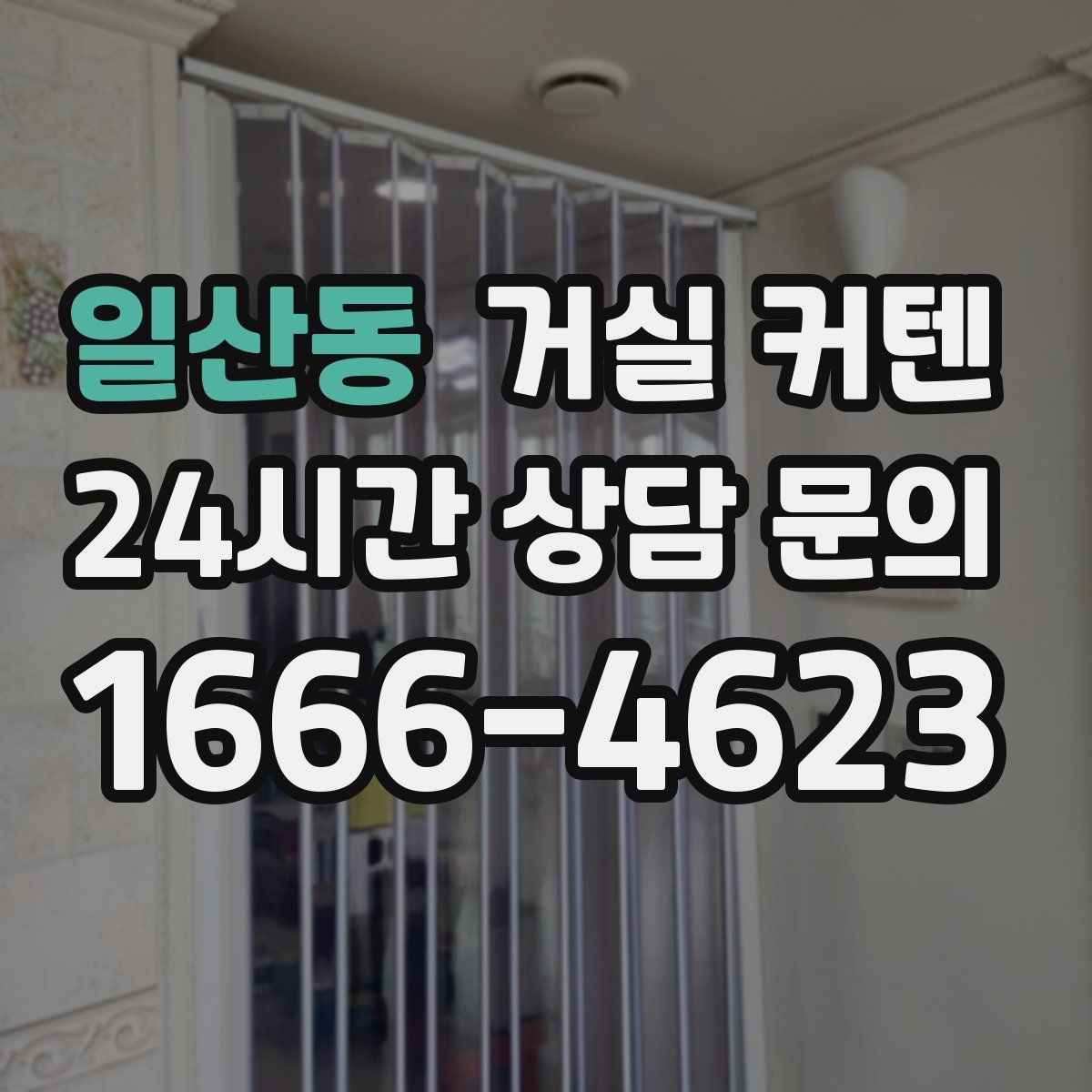 일산동 거실 커텐