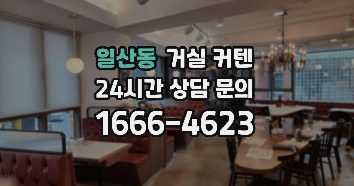 일산동 거실 커텐