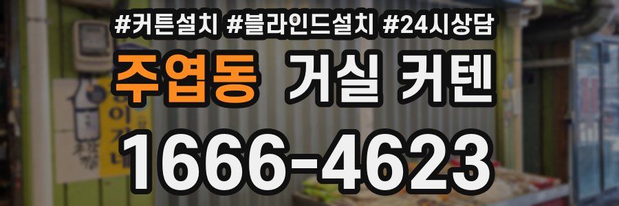 주엽동 거실 커텐