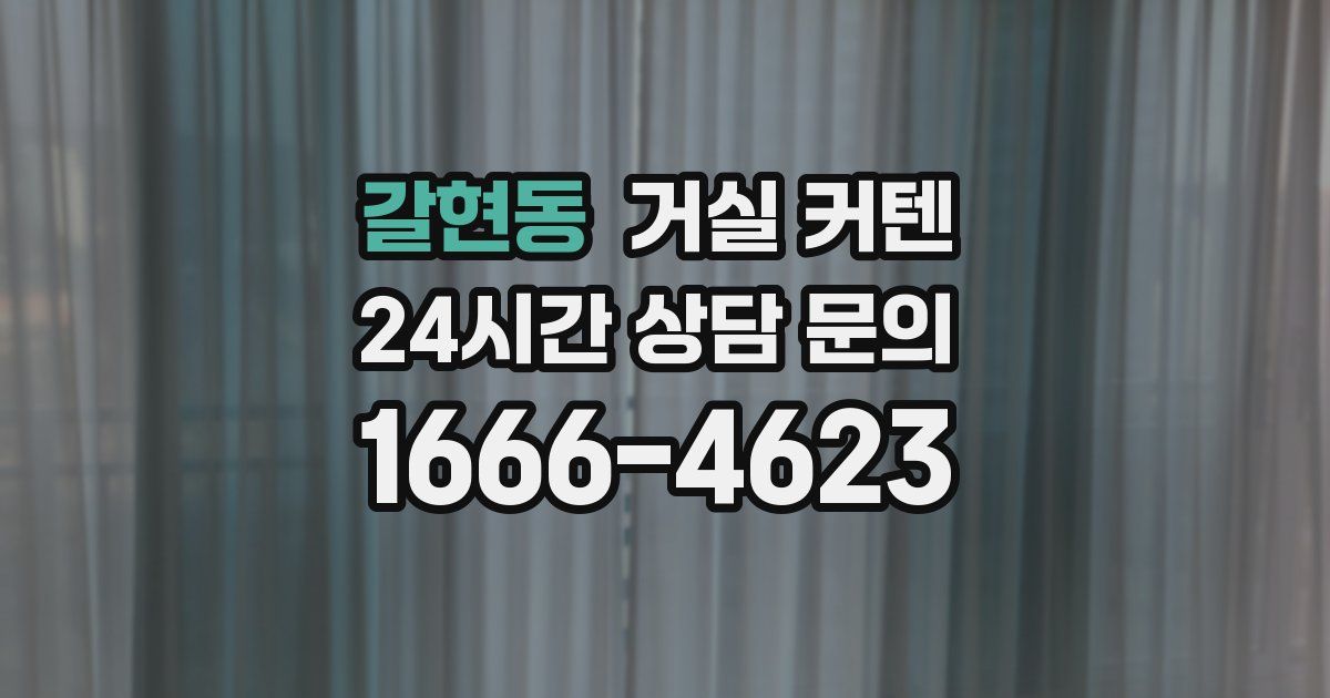 갈현동 거실 커텐