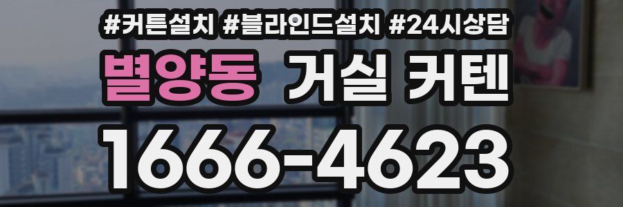 별양동 거실 커텐