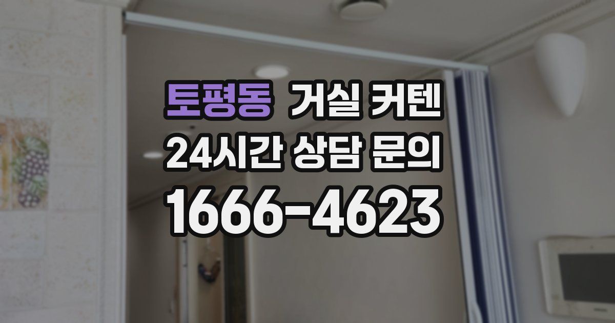 토평동 거실 커텐