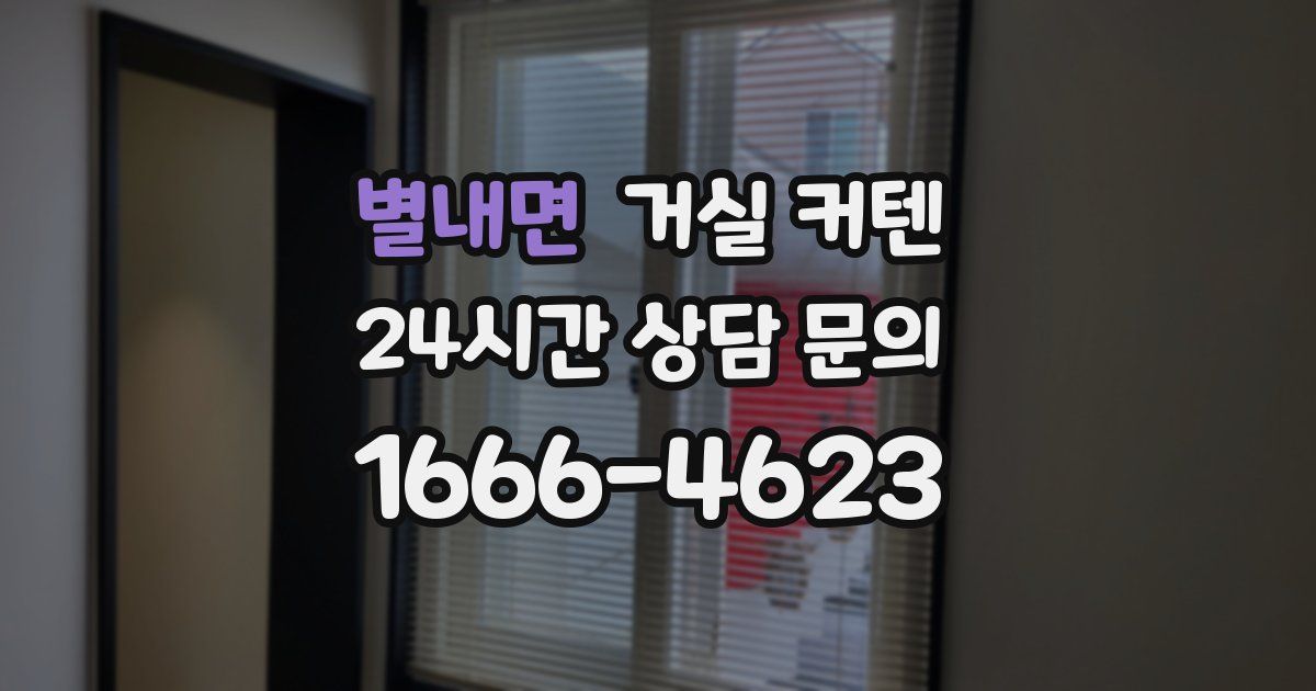 별내면 거실 커텐