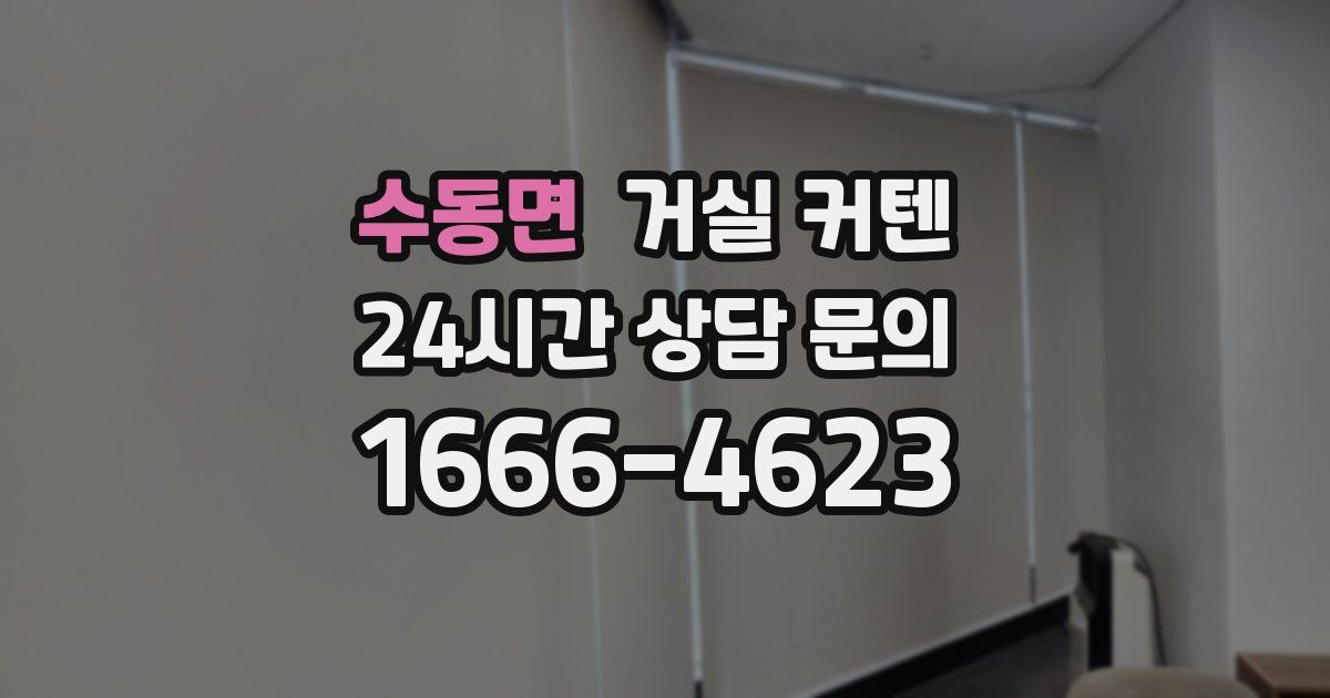 수동면 거실 커텐