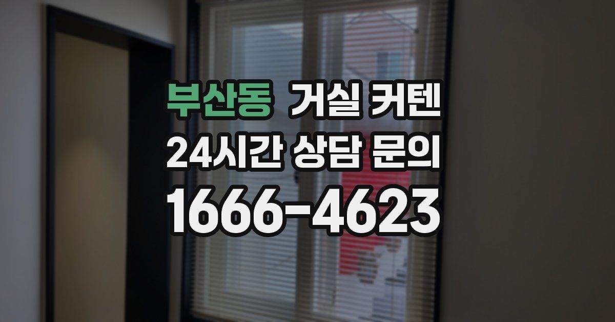 부산동 거실 커텐