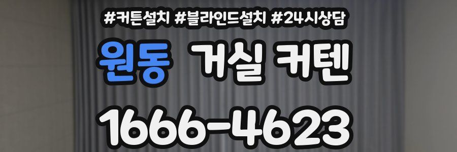 원동 거실 커텐