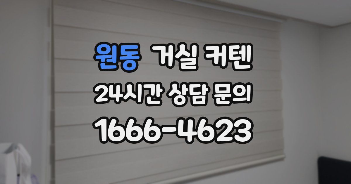 원동 거실 커텐