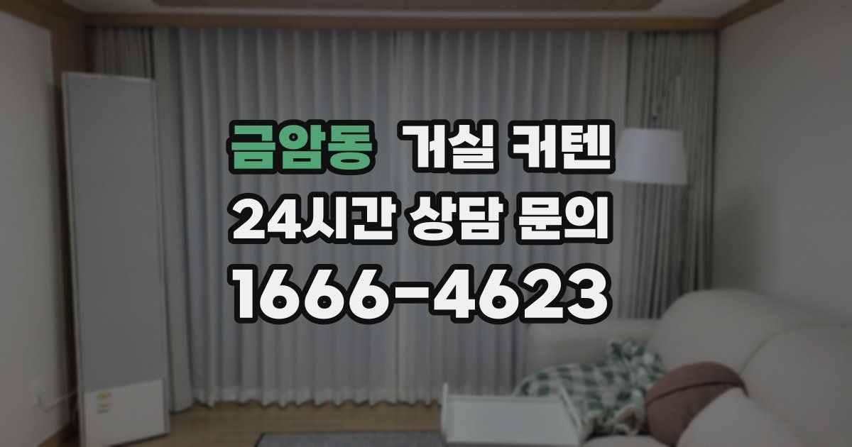 금암동 거실 커텐