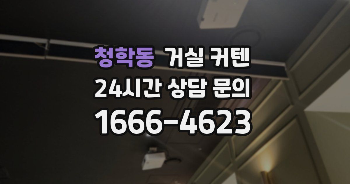 청학동 거실 커텐