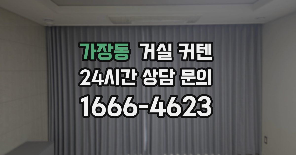 가장동 거실 커텐