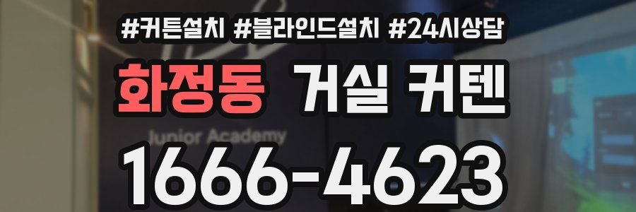 화정동 거실 커텐