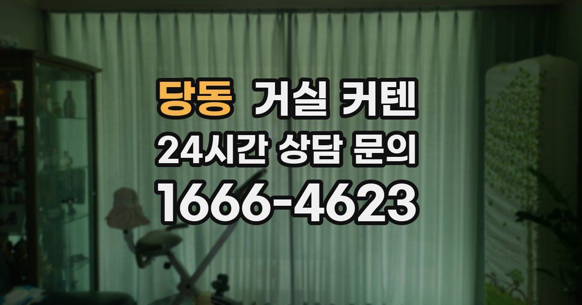 당동 거실 커텐