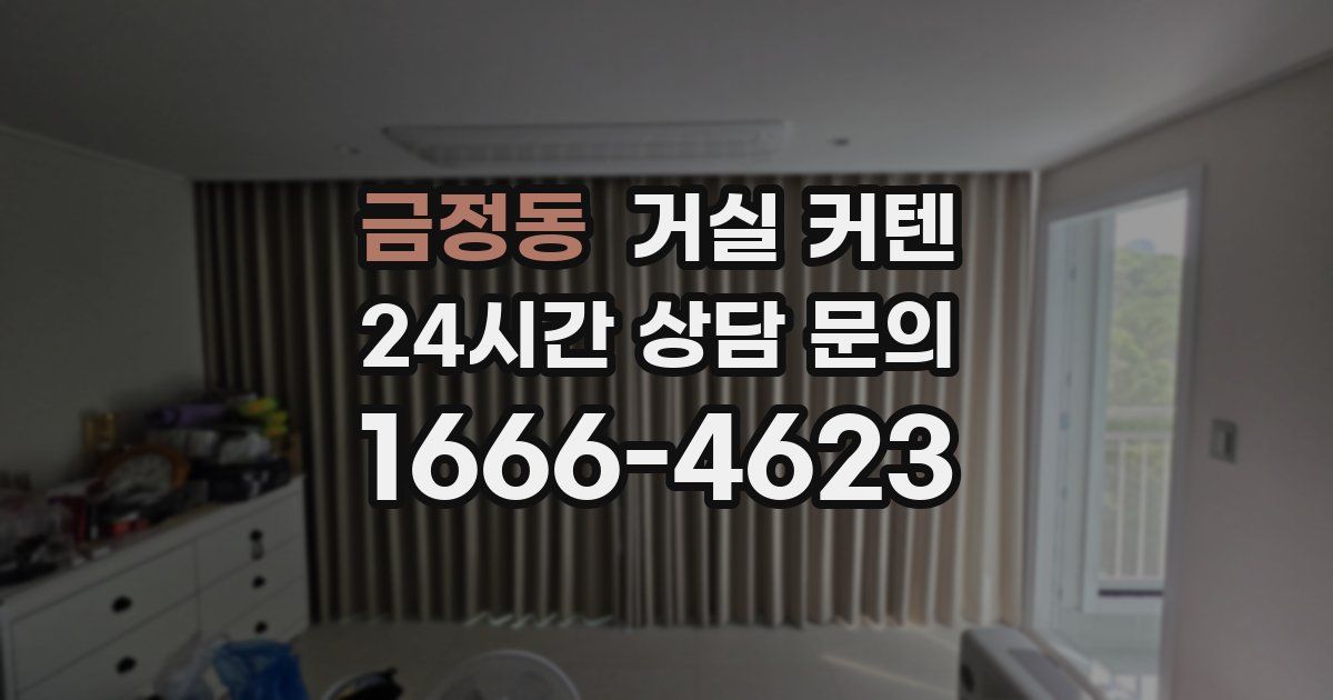 금정동 거실 커텐