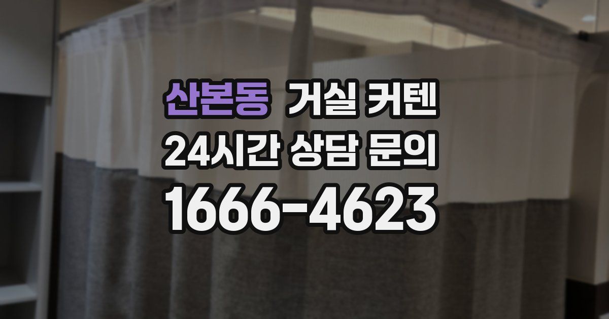 산본동 거실 커텐