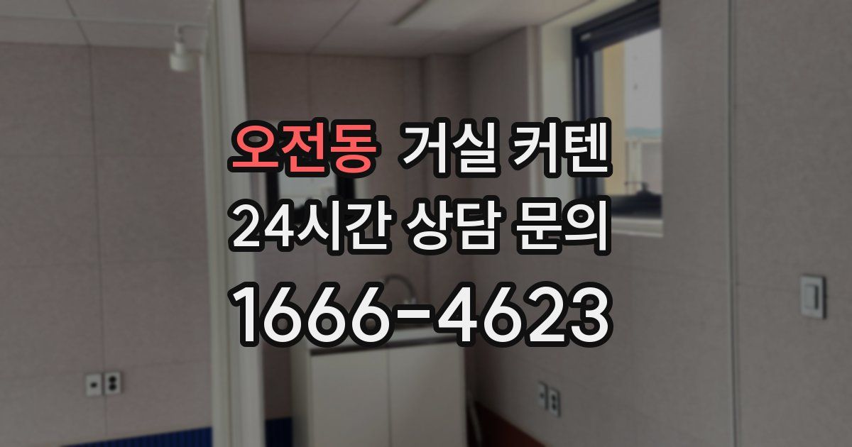 오전동 거실 커텐