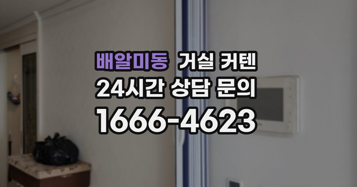 배알미동 거실 커텐