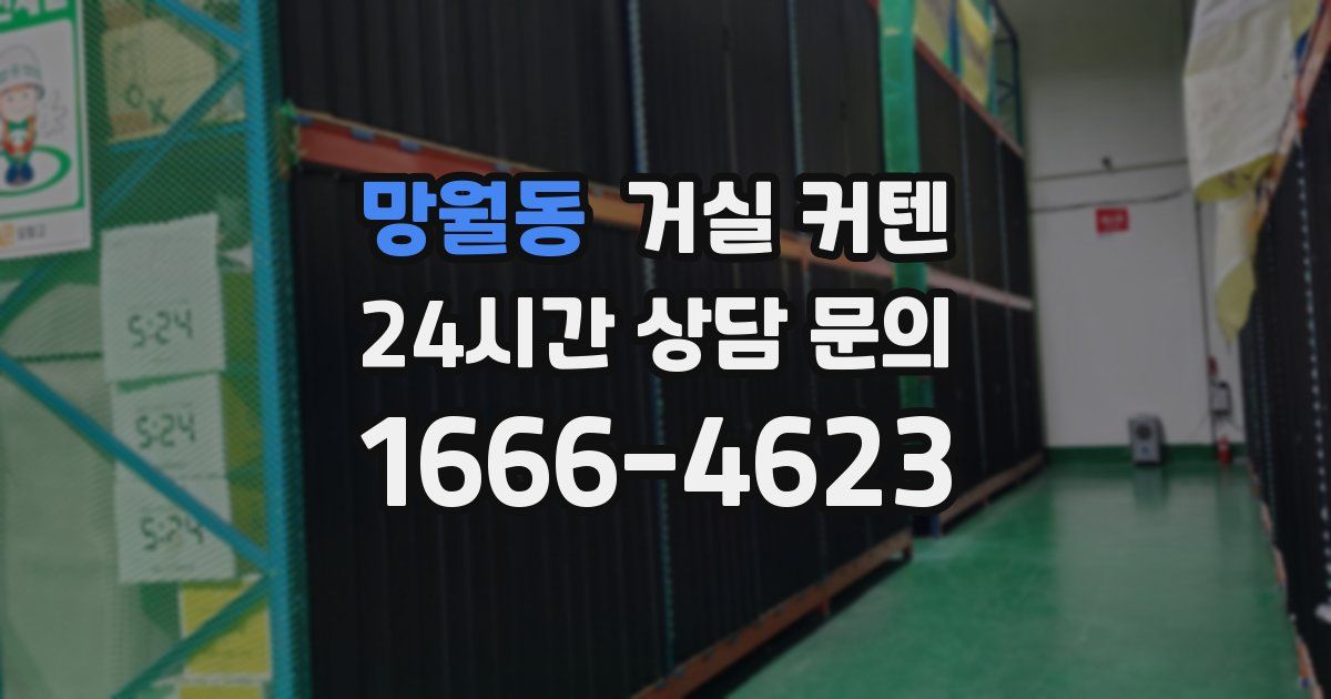 망월동 거실 커텐
