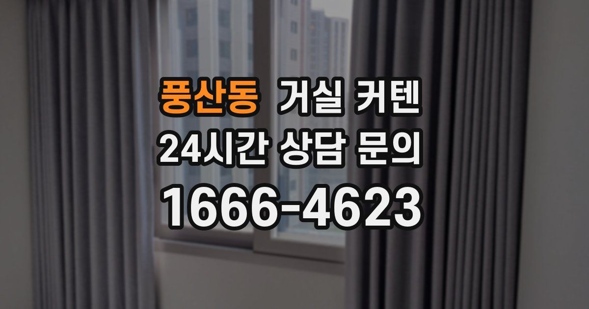 풍산동 거실 커텐