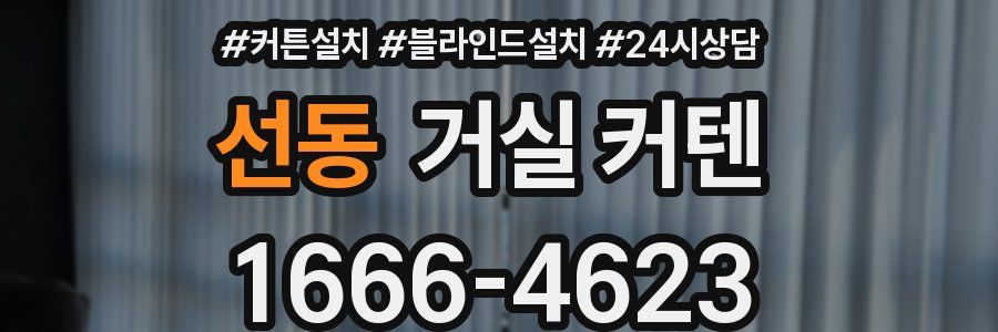 선동 거실 커텐