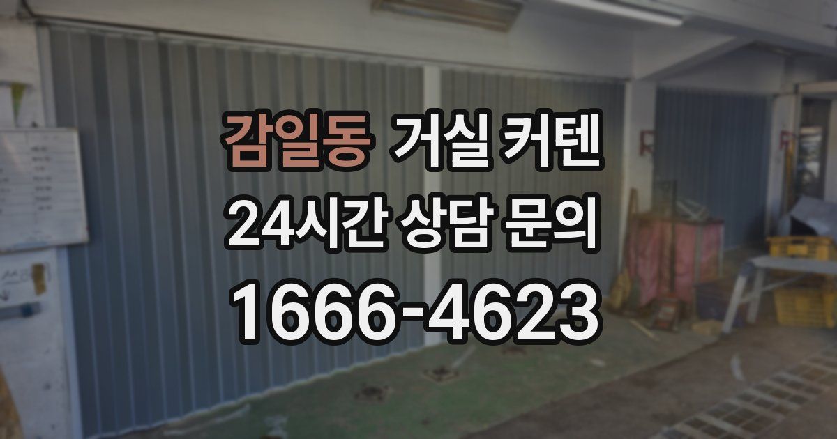 감일동 거실 커텐