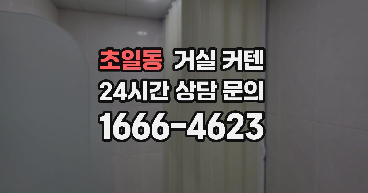 초일동 거실 커텐