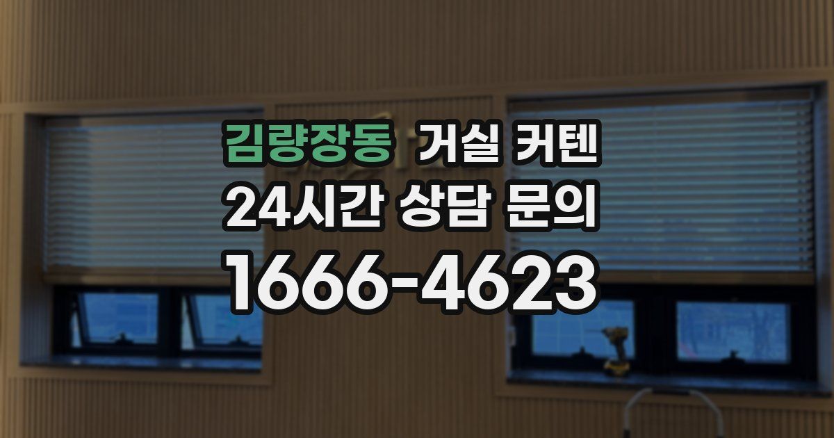 김량장동 거실 커텐