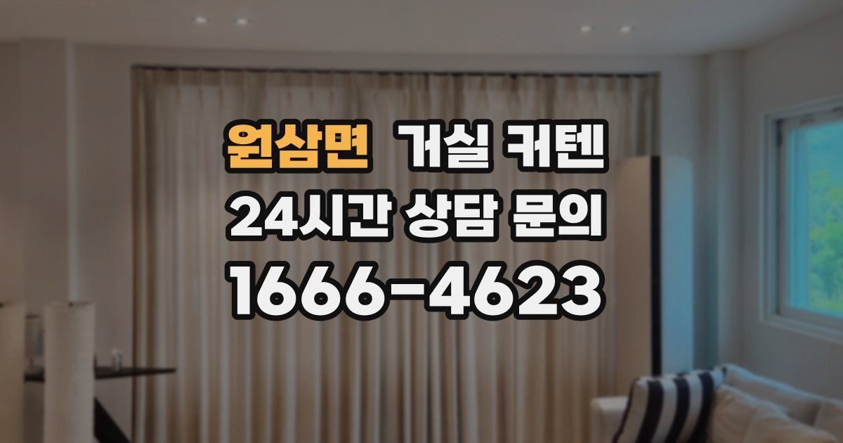원삼면 거실 커텐