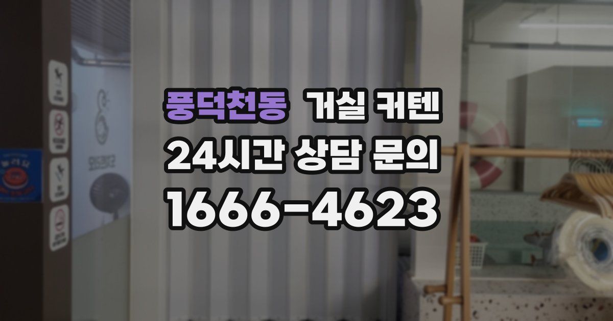 풍덕천동 거실 커텐