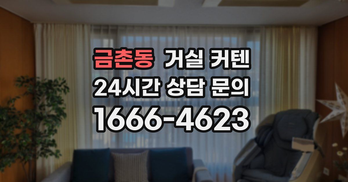 금촌동 거실 커텐