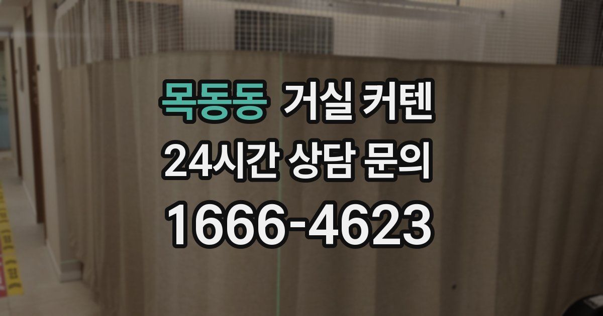 목동동 거실 커텐