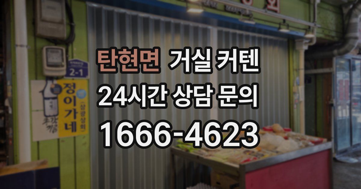 탄현면 거실 커텐