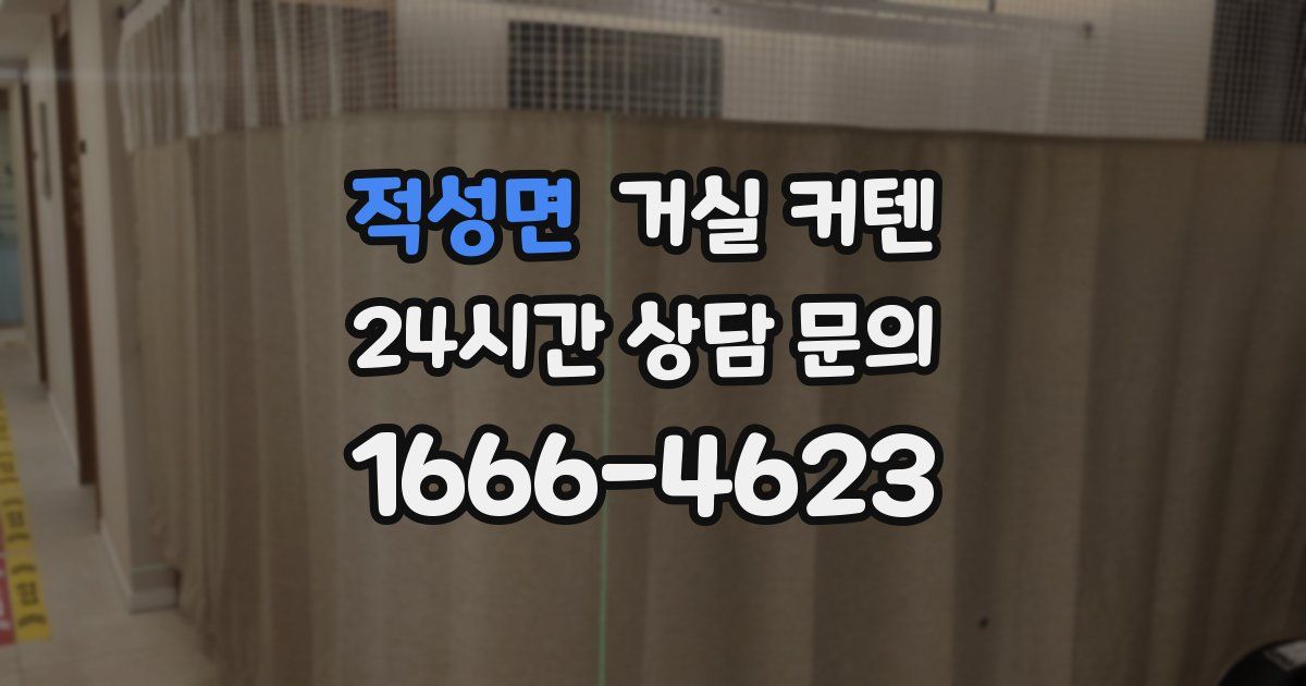 적성면 거실 커텐