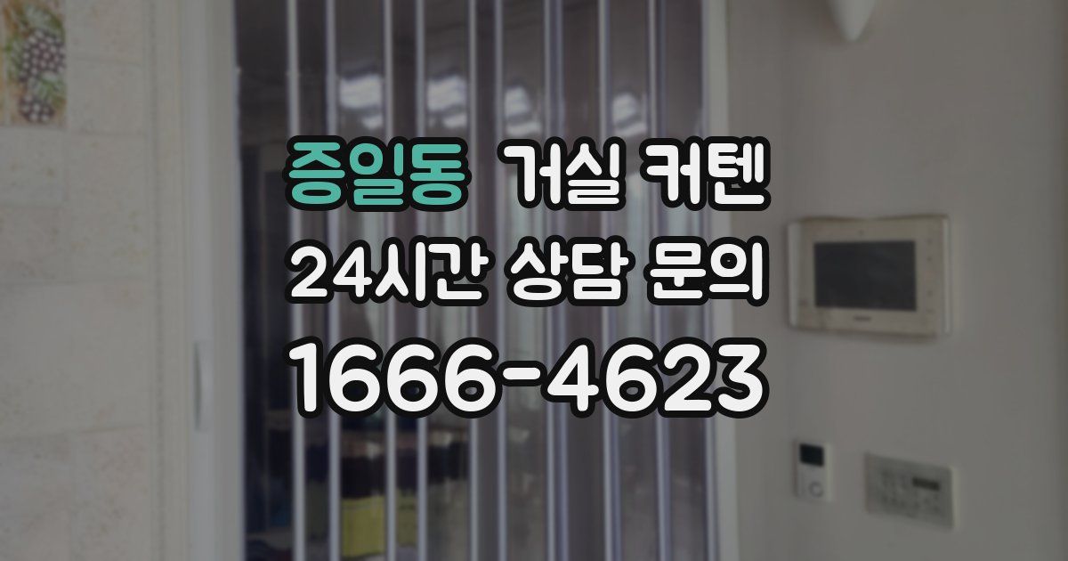 증일동 거실 커텐
