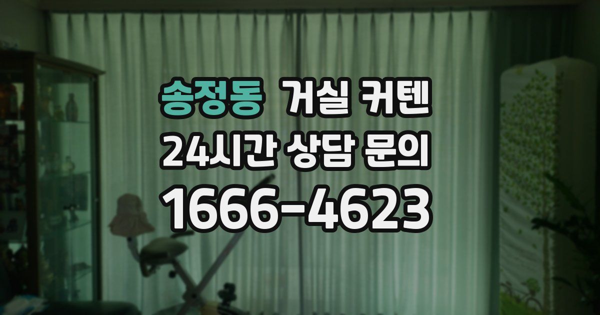 송정동 거실 커텐