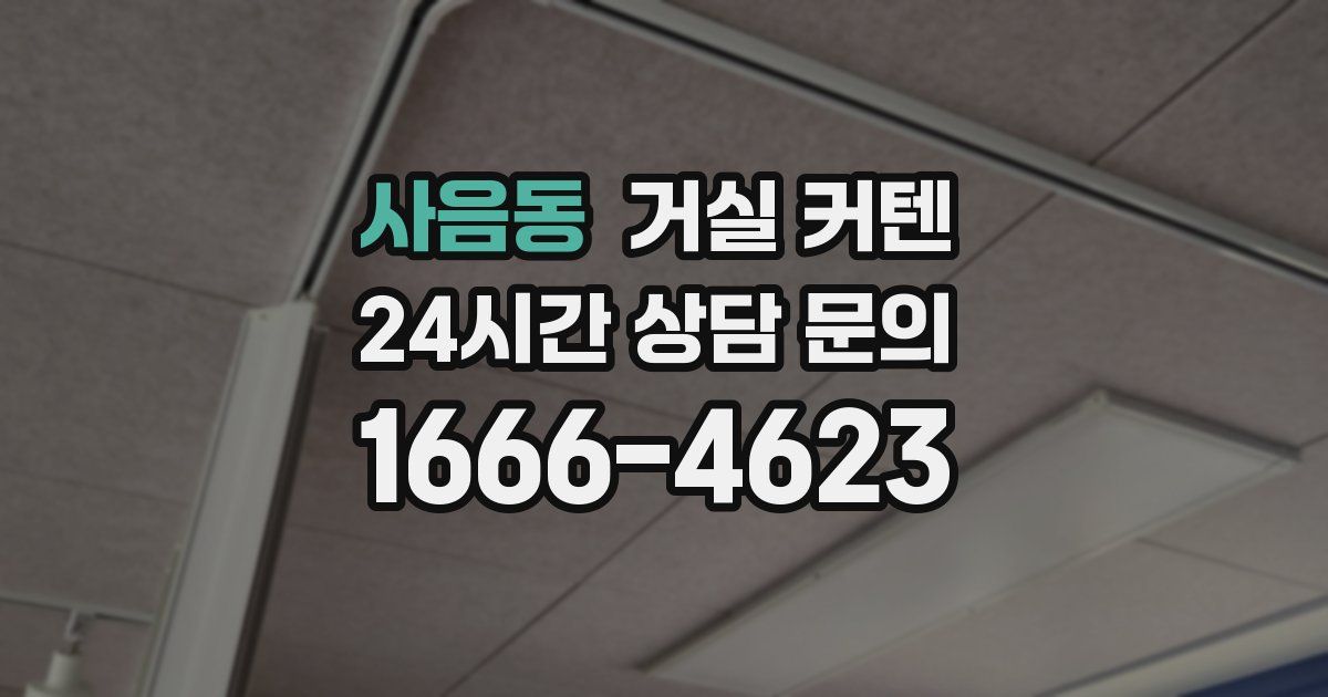사음동 거실 커텐