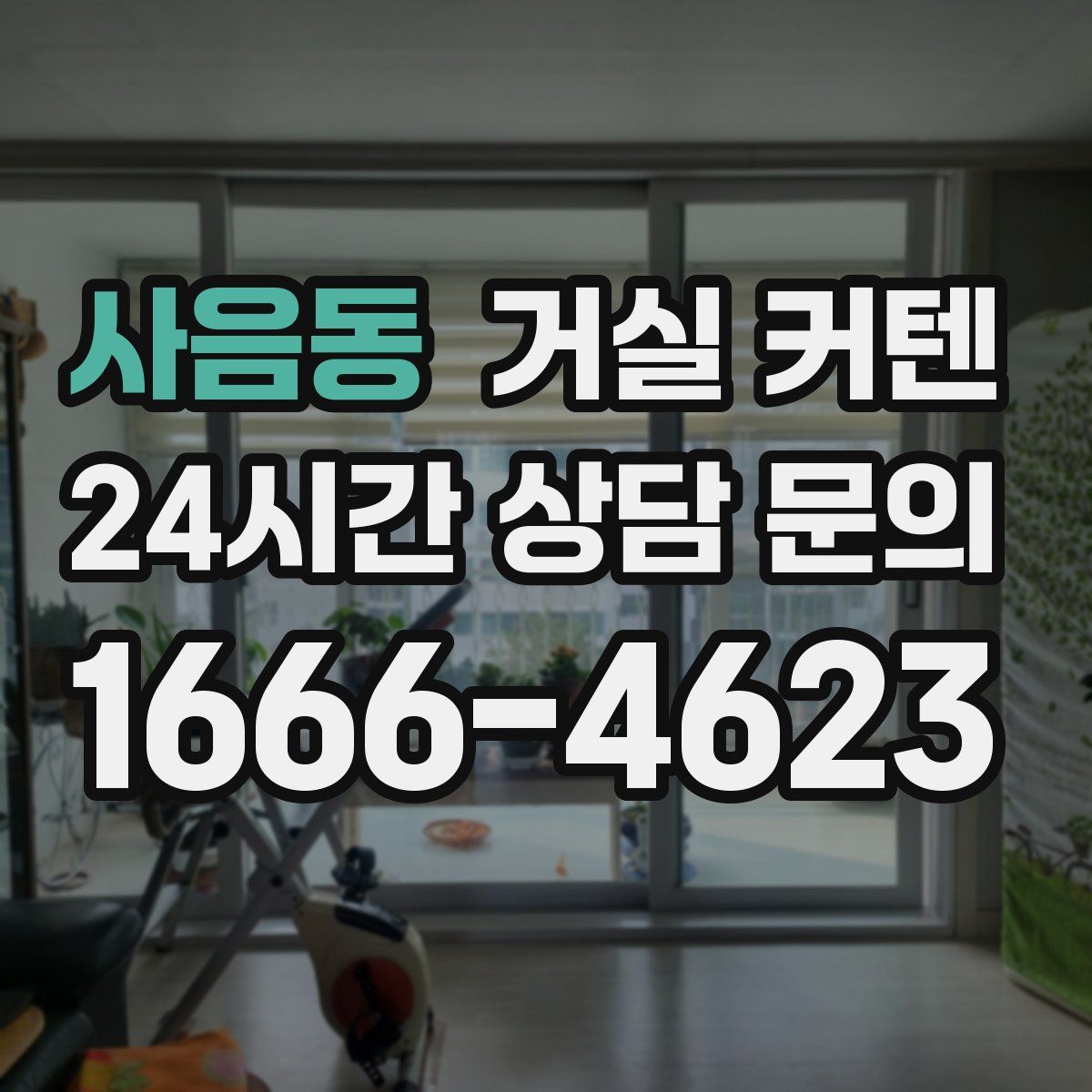 사음동 거실 커텐