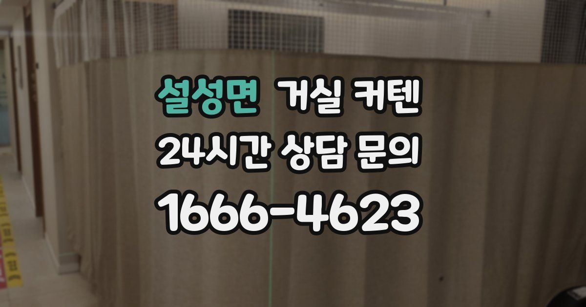 설성면 거실 커텐