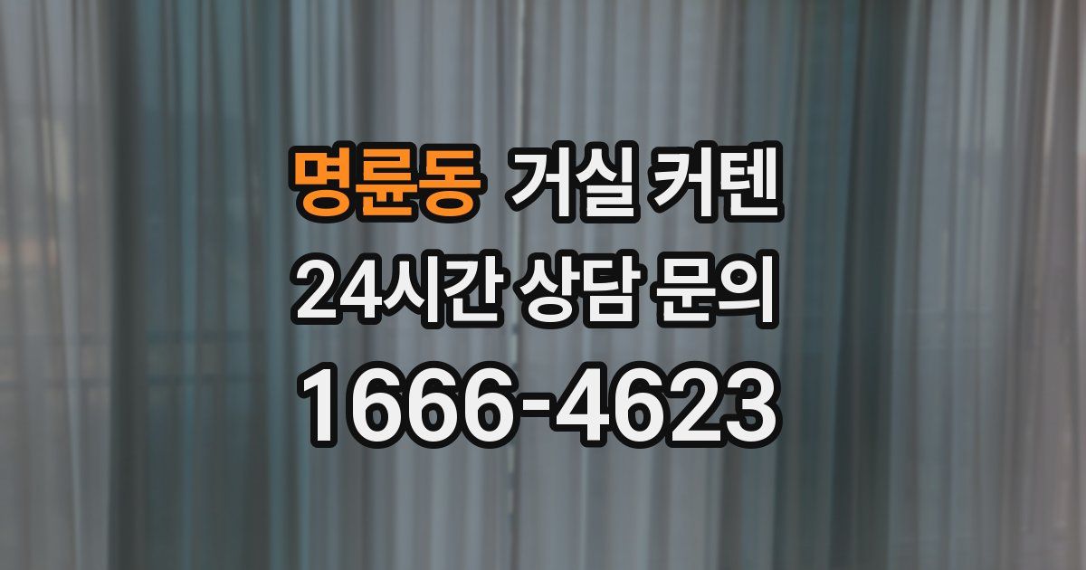 명륜동 거실 커텐