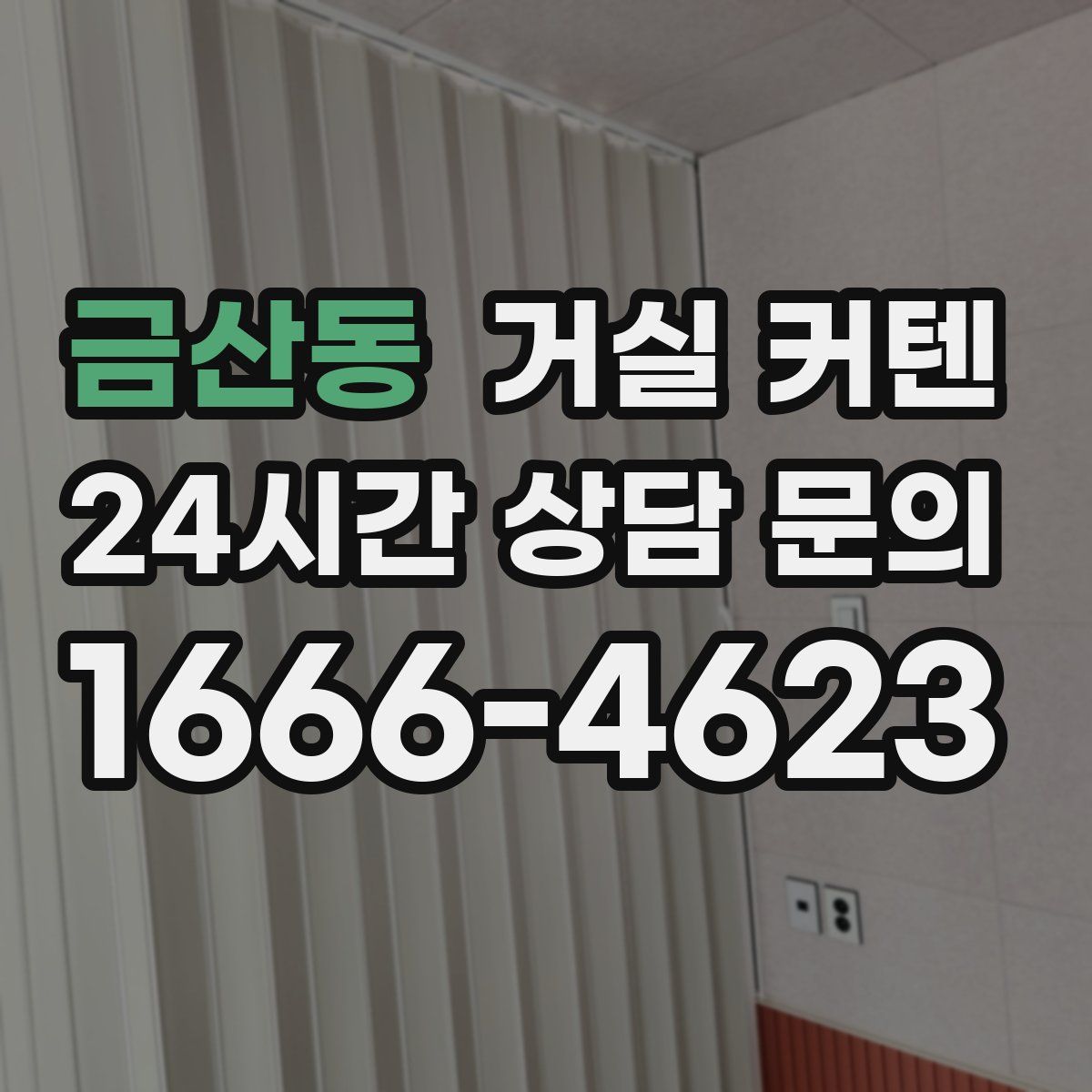 금산동 거실 커텐