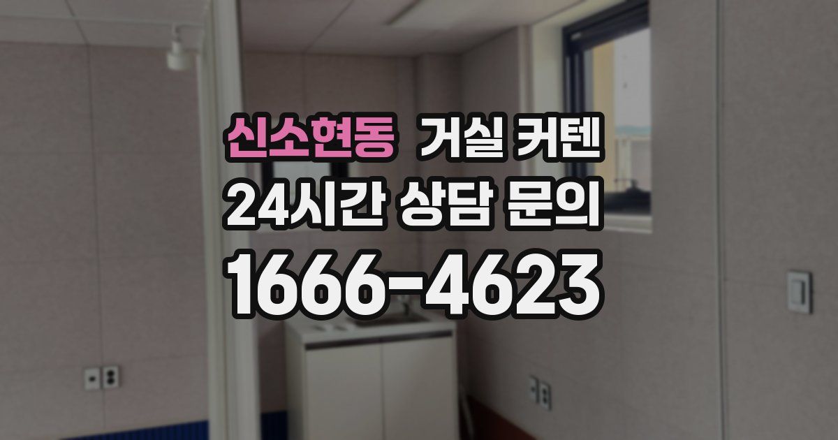 신소현동 거실 커텐