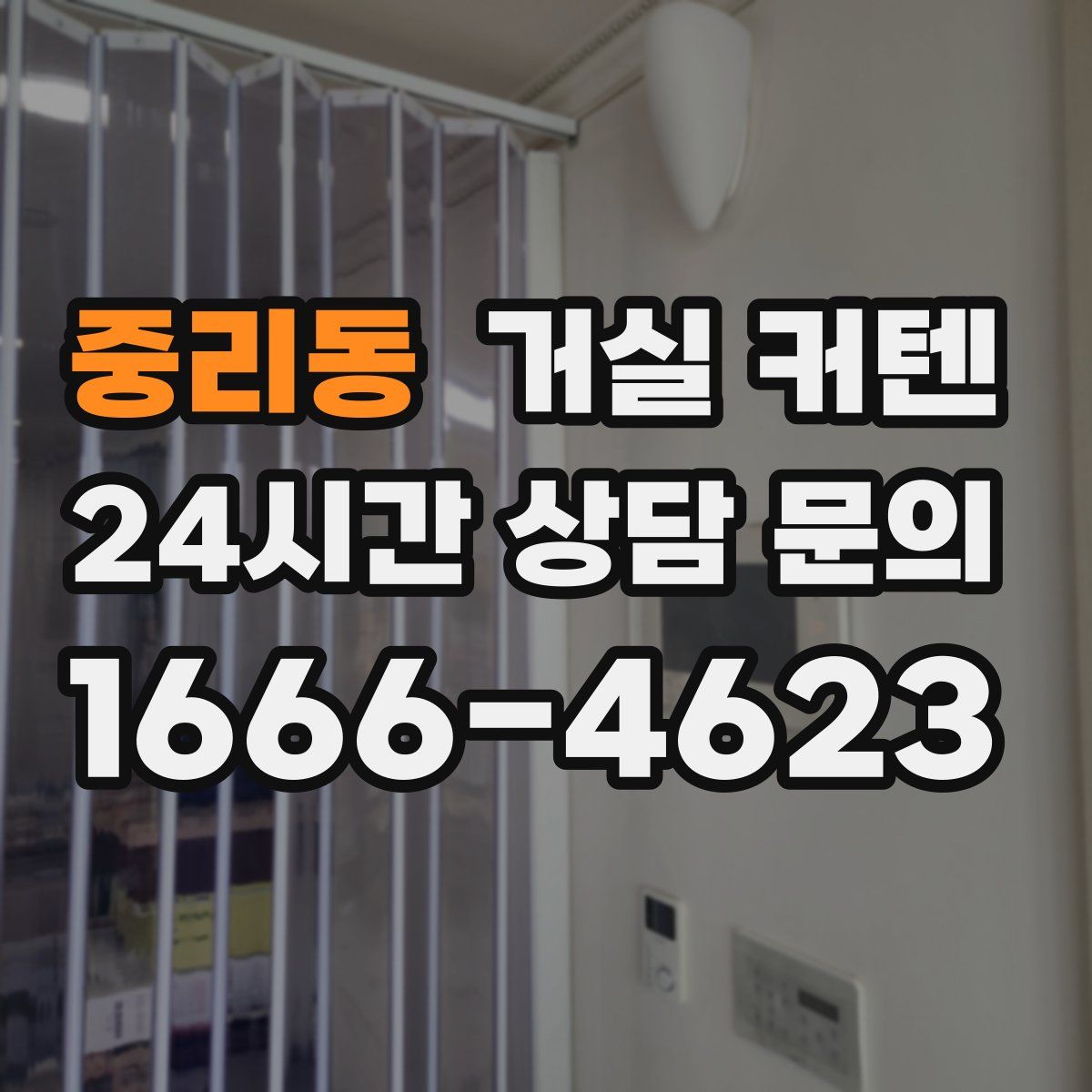 중리동 거실 커텐